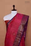 Pink Dual Tone Handwoven Banarasi Tussar Silk Saree