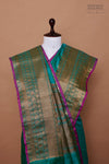 Green Dual Tone Handwoven Banarasi Tussar Silk Saree
