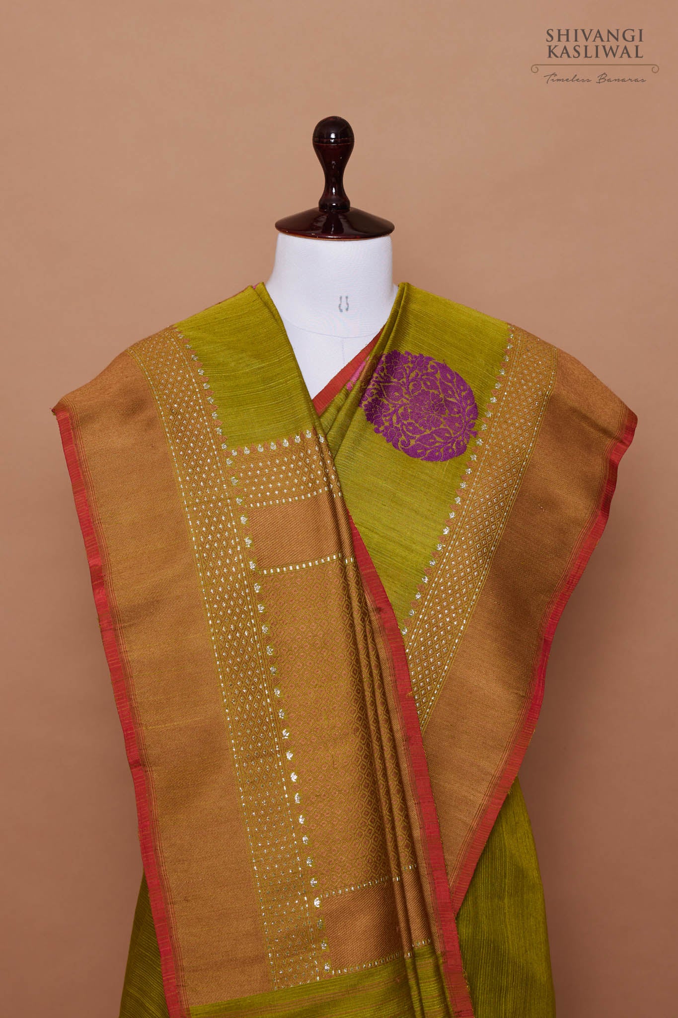 Green Handwoven Banarasi Dupion Silk Saree