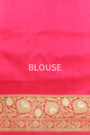 Pink Dual Tone Handwoven Banarasi Kadhua Silk Saree