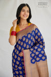 Blue Handwoven Banarasi Silk Saree