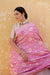 Pink Handwoven Banarasi Moonga Silk Saree