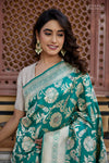 Green Handwoven Banarasi Kadhua Silk Saree
