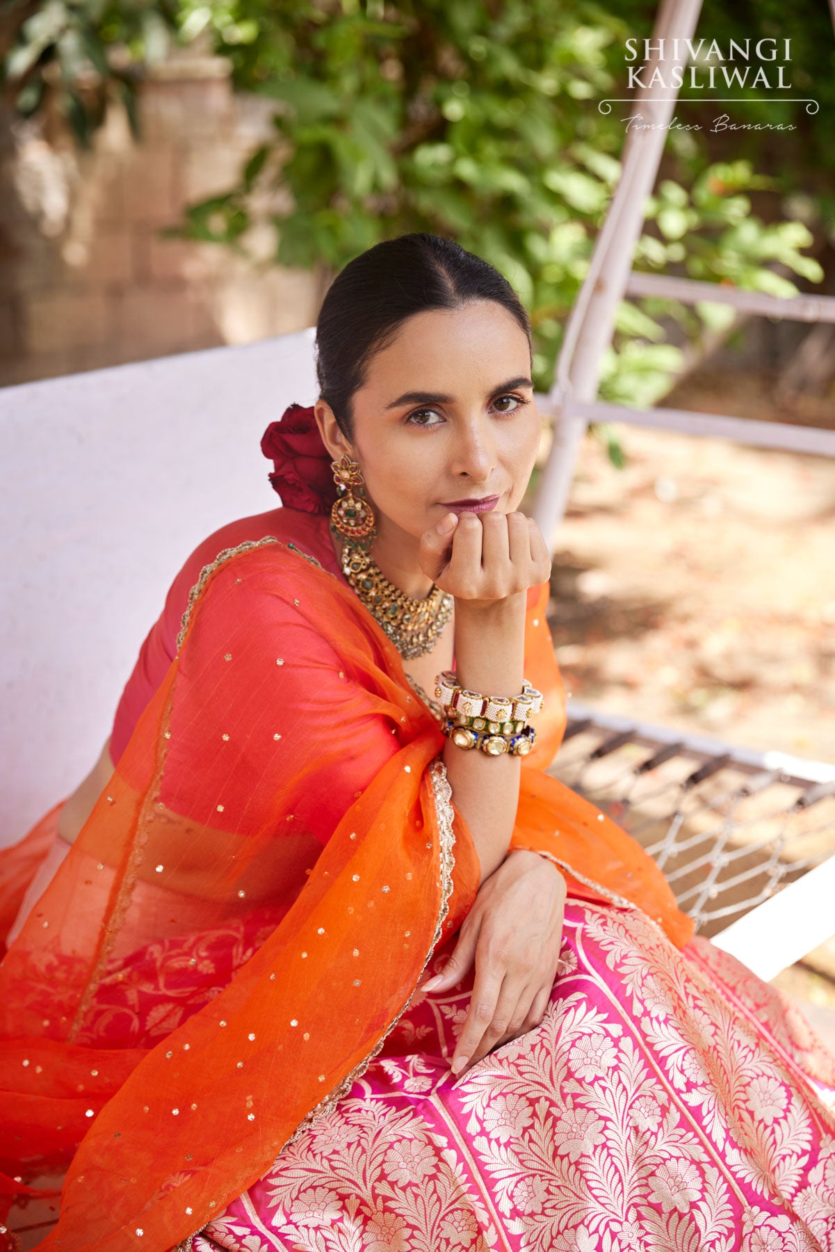 Sreeja Kalyan's Banarasi Lehenga is made for Mehendi ceremonies -  WeddingSutra