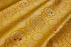 Yellow Handwoven Banarasi Brocade Fabric