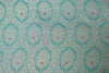Aqua Blue Handwoven Banarasi Brocade Fabric