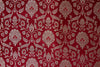 Maroon Handwoven Banarasi Satin Fabric