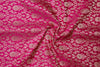 Rani Pink Handwoven Banarasi Satin Brocade Fabric