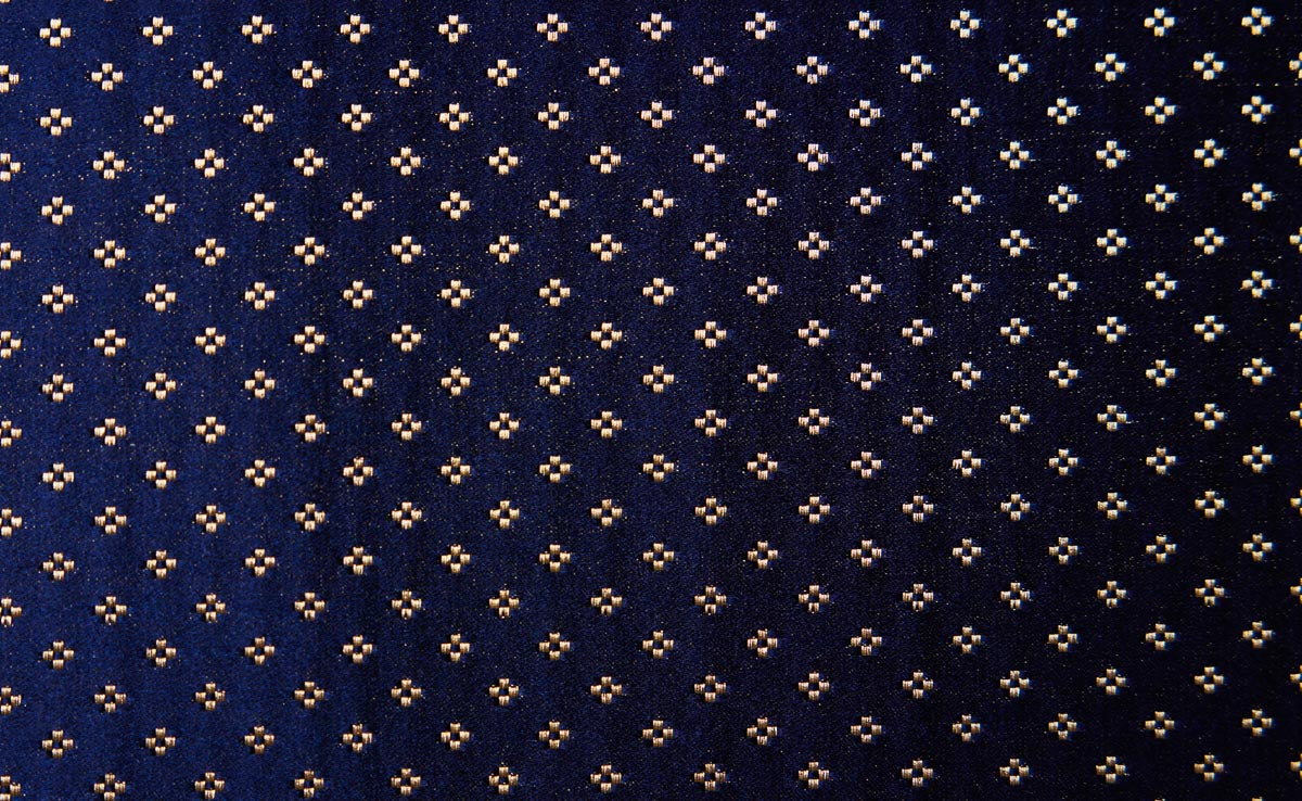 Navy Blue Handwoven Banarasi Mashru Silk Fabric