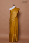 Mustard Yellow Handwoven Banarasi Moonga Silk Saree