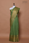 Green Handwoven Banarasi Moonga Silk Saree
