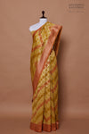 Multicolor Handwoven Banarasi Chanderi Silk Saree
