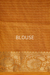 Orange Handwoven Banarasi Moonga Silk Saree